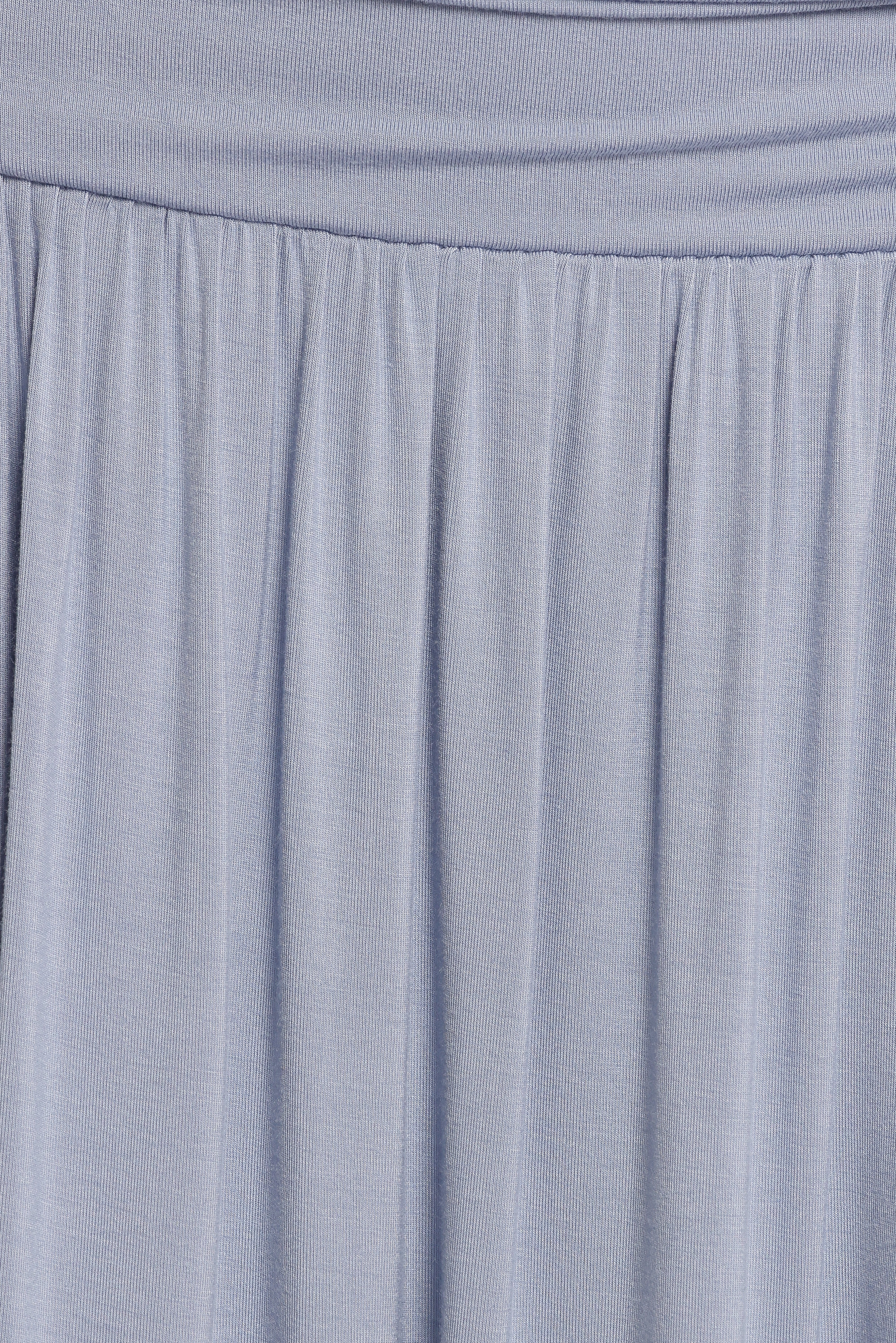 Lavia Ruched Knit Maxi Skirt Soft Blue