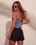 Dusk Reverie Denim Corset Top