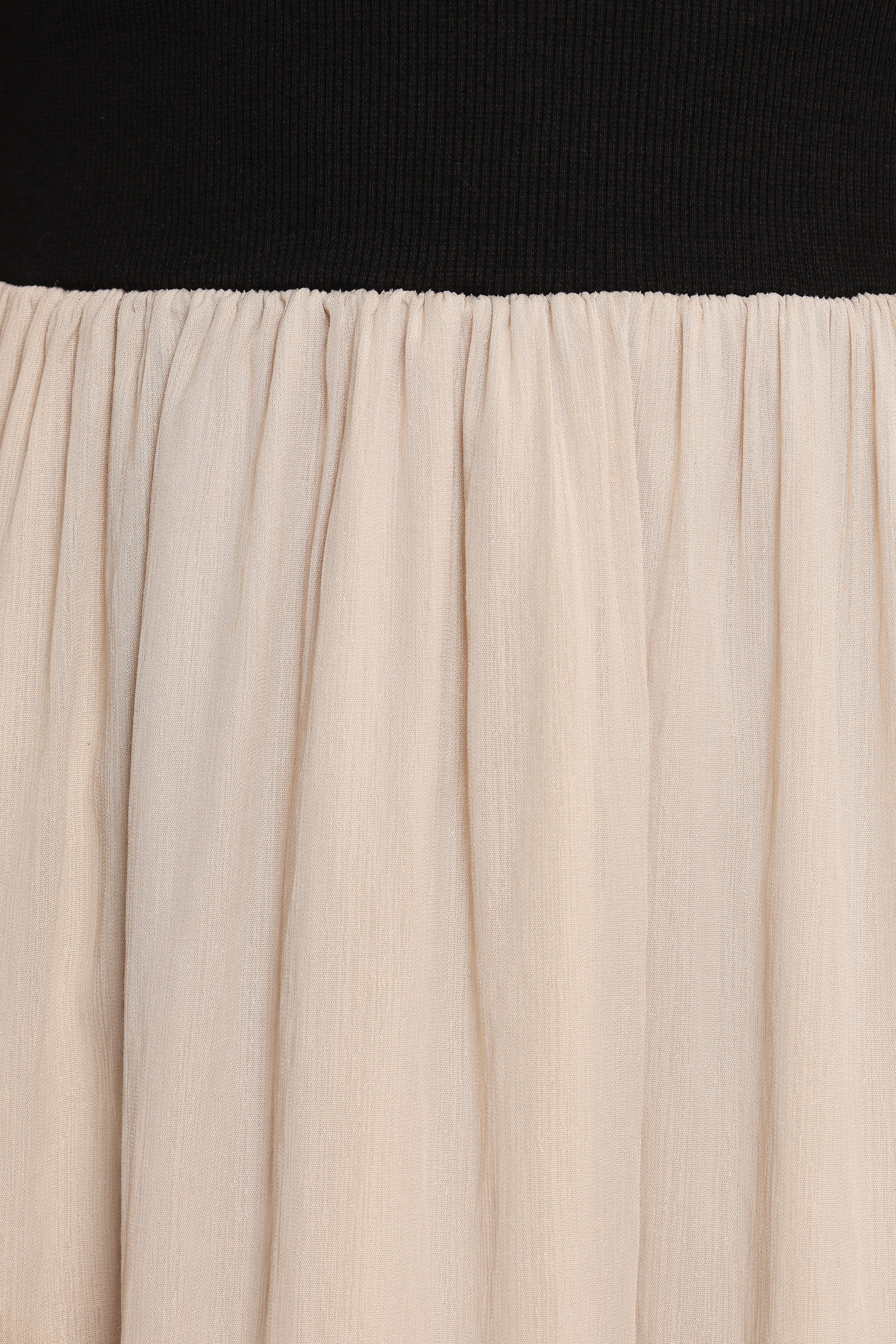 Isolde Midi Dress Black Beige