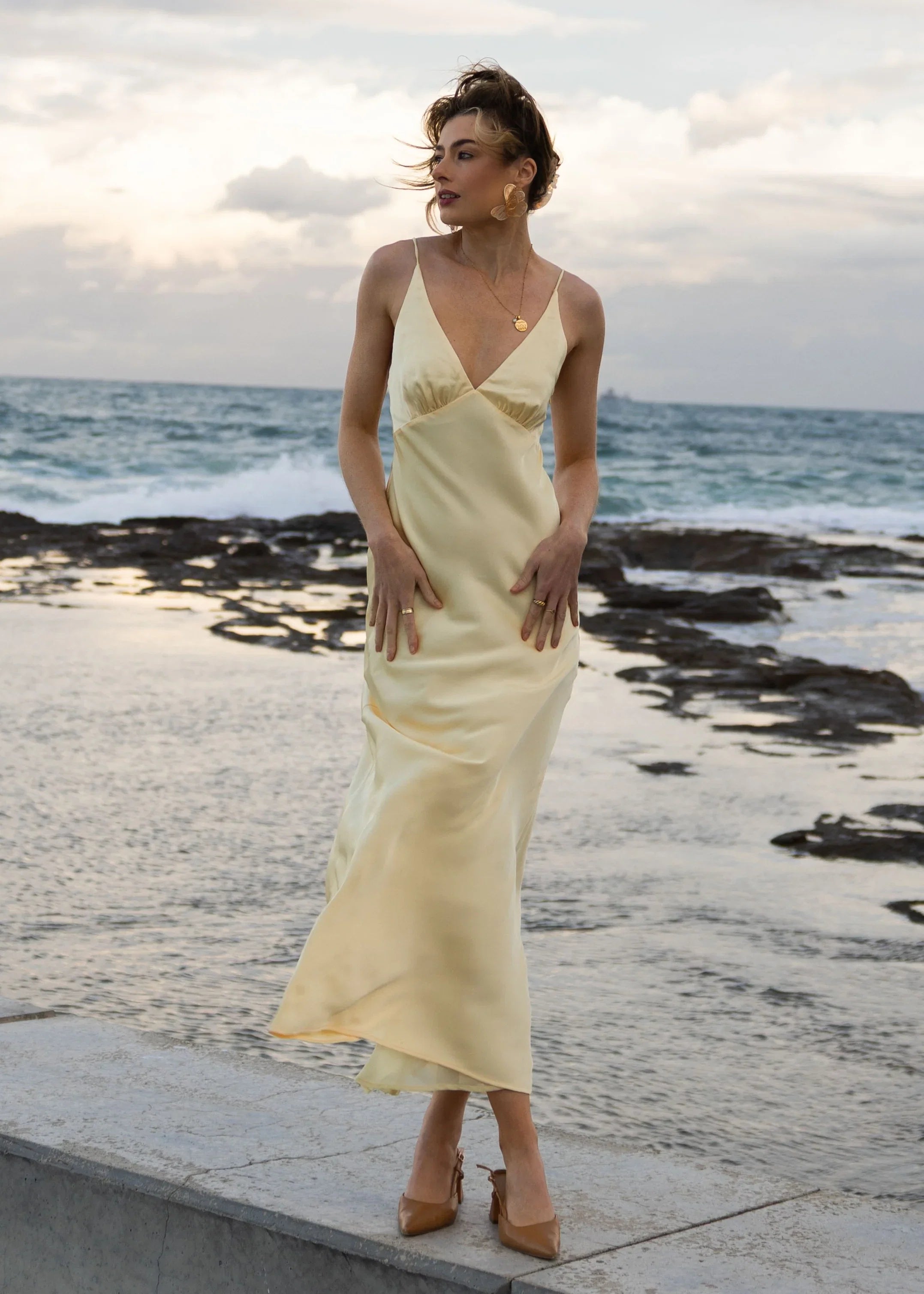Ziah Maxi Dress Lemon
