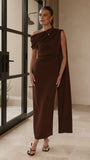 Delilah Maxi Dress Chocolate