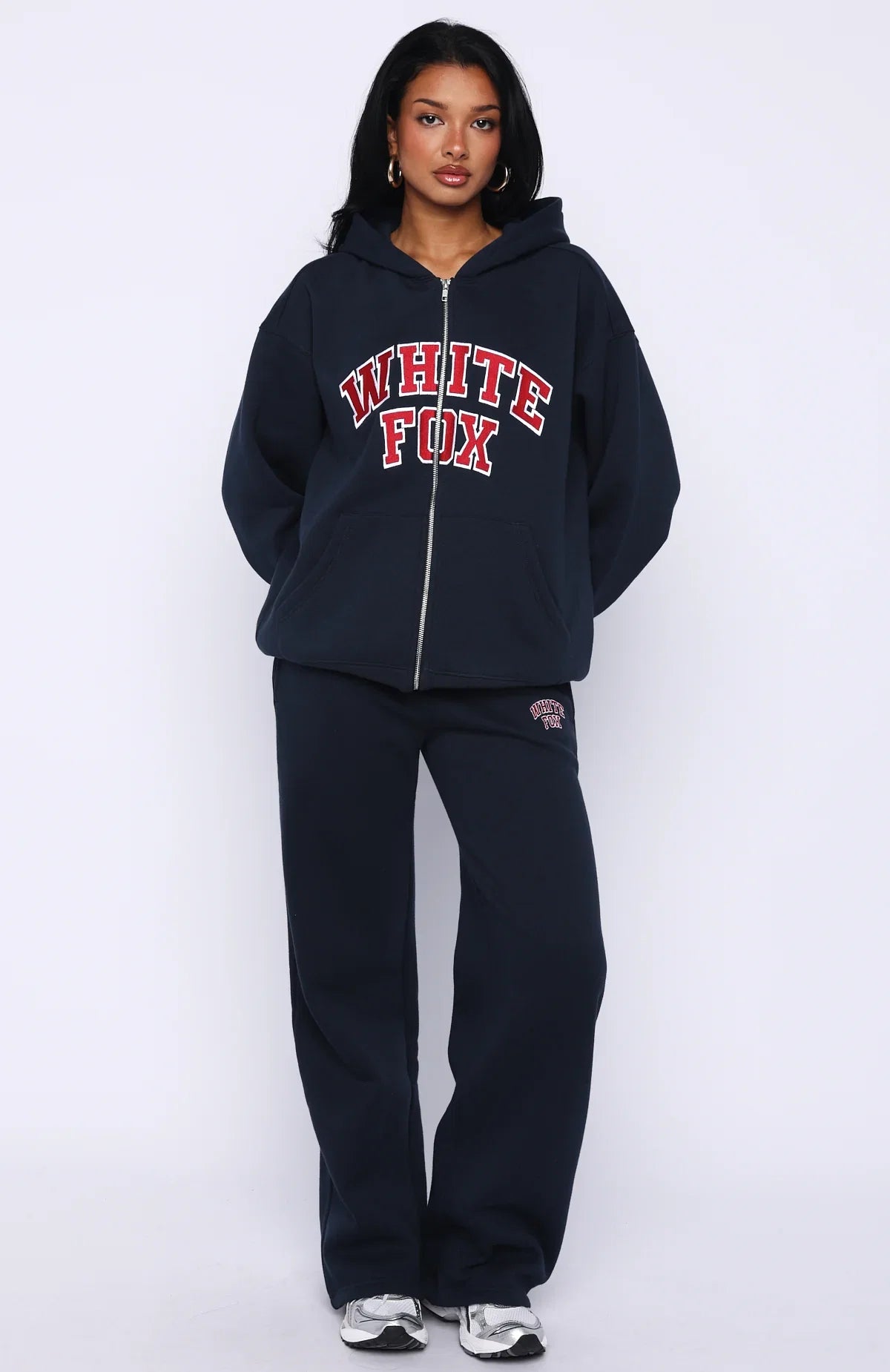Starting Fresh Zip Front Hoodie Navy