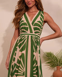 Palm Paradise Printed Midi Dress