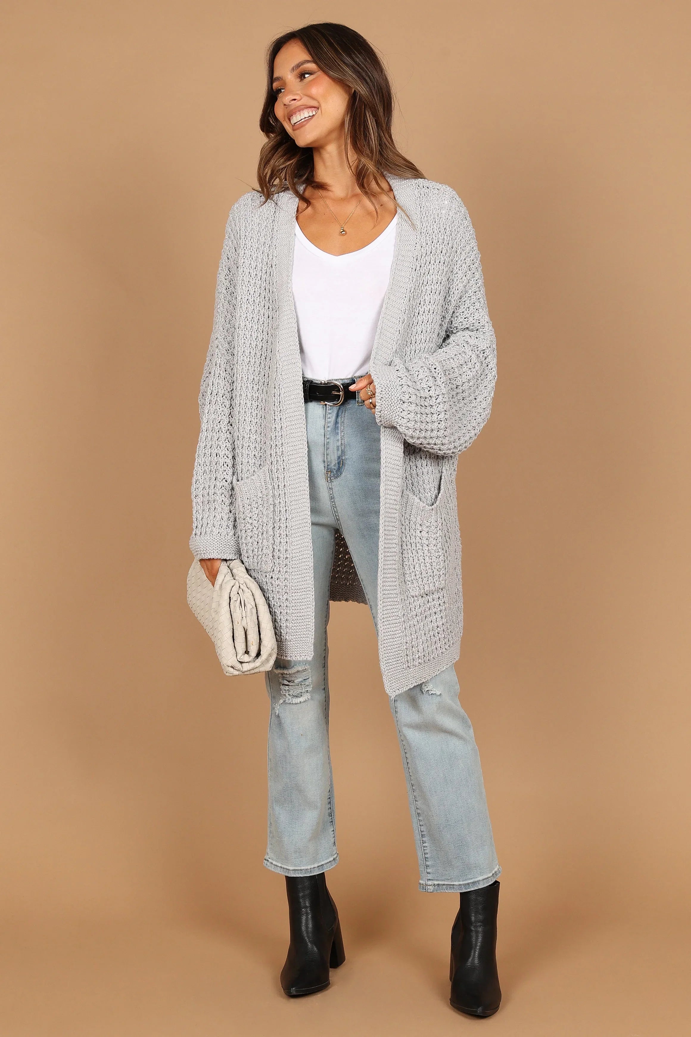 Leyonie Cardigan Grey