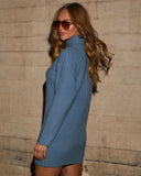 Uptown Girl Mock Neck Sweater Dress