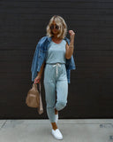 Placerville Pocketed Drawstring Jumpsuit