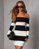 Opaline Coast Contrast Stripe Mini Dress