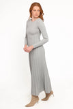 Alison Long Sleeve Maxi Dress Grey
