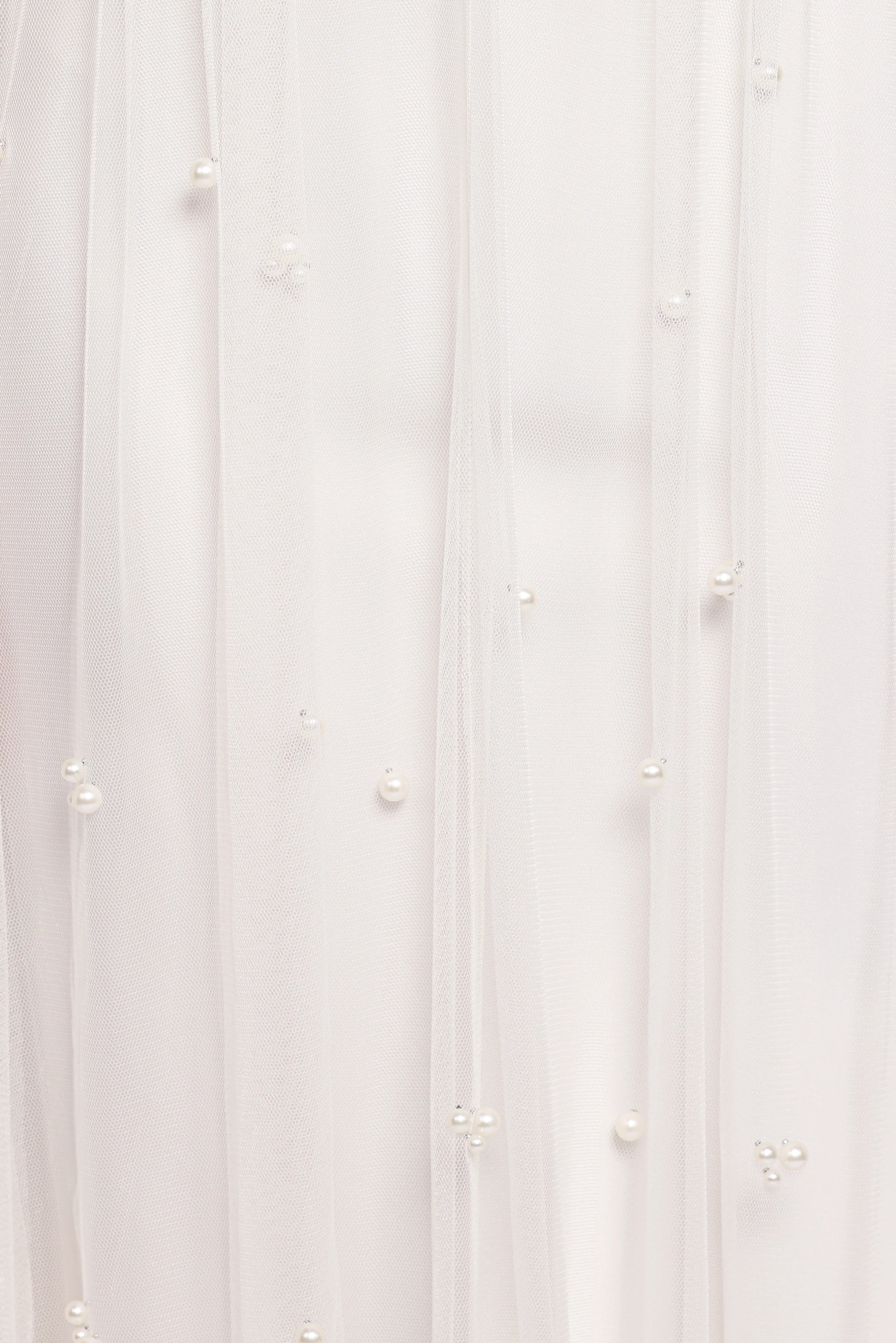 Yulia Pearl Midi Dress Ecru