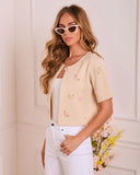 Petal Prance Beaded Floral Cardigan