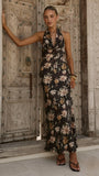 Dascha Maxi Dress Black Floral