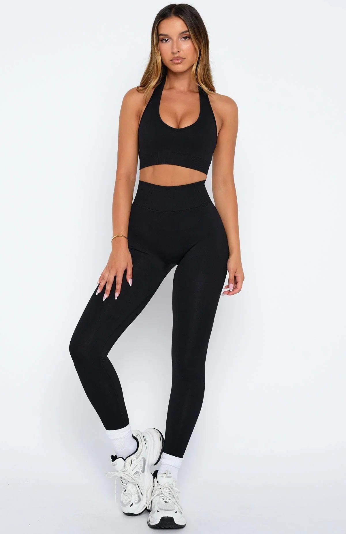Pace Seamless Sports Bra Black