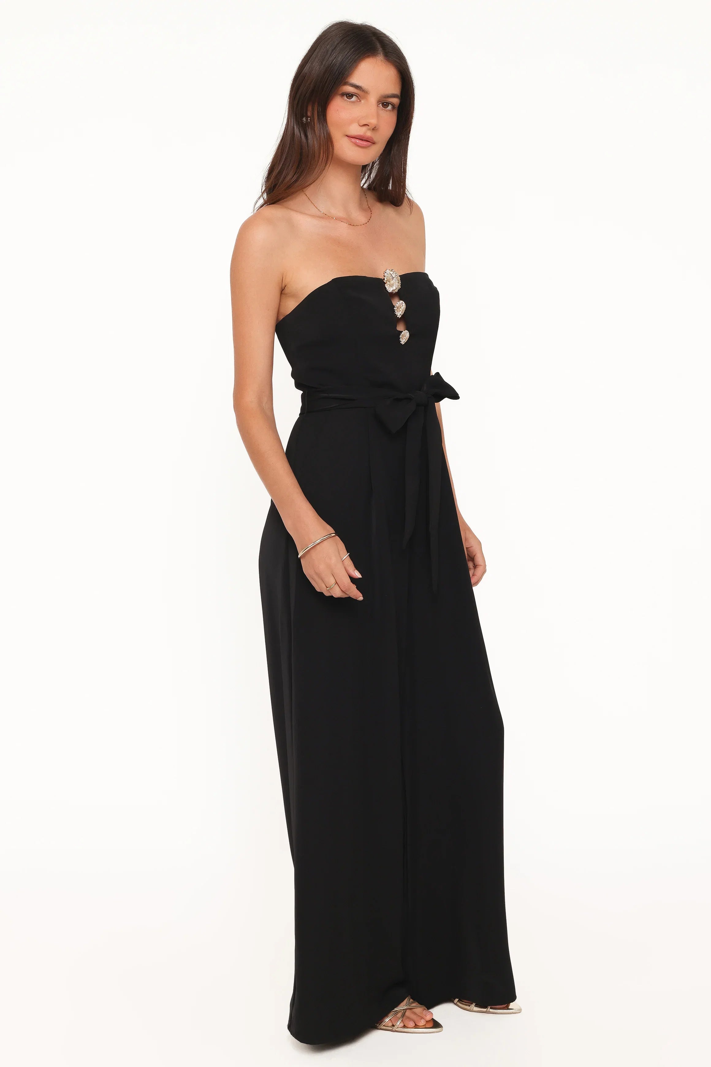 Rois Strapless Jumpsuit Black