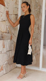 Kaida Midi Dress Black