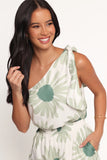 Sally Romper Green Floral