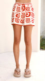 Chelsea Shorts Red Swirl