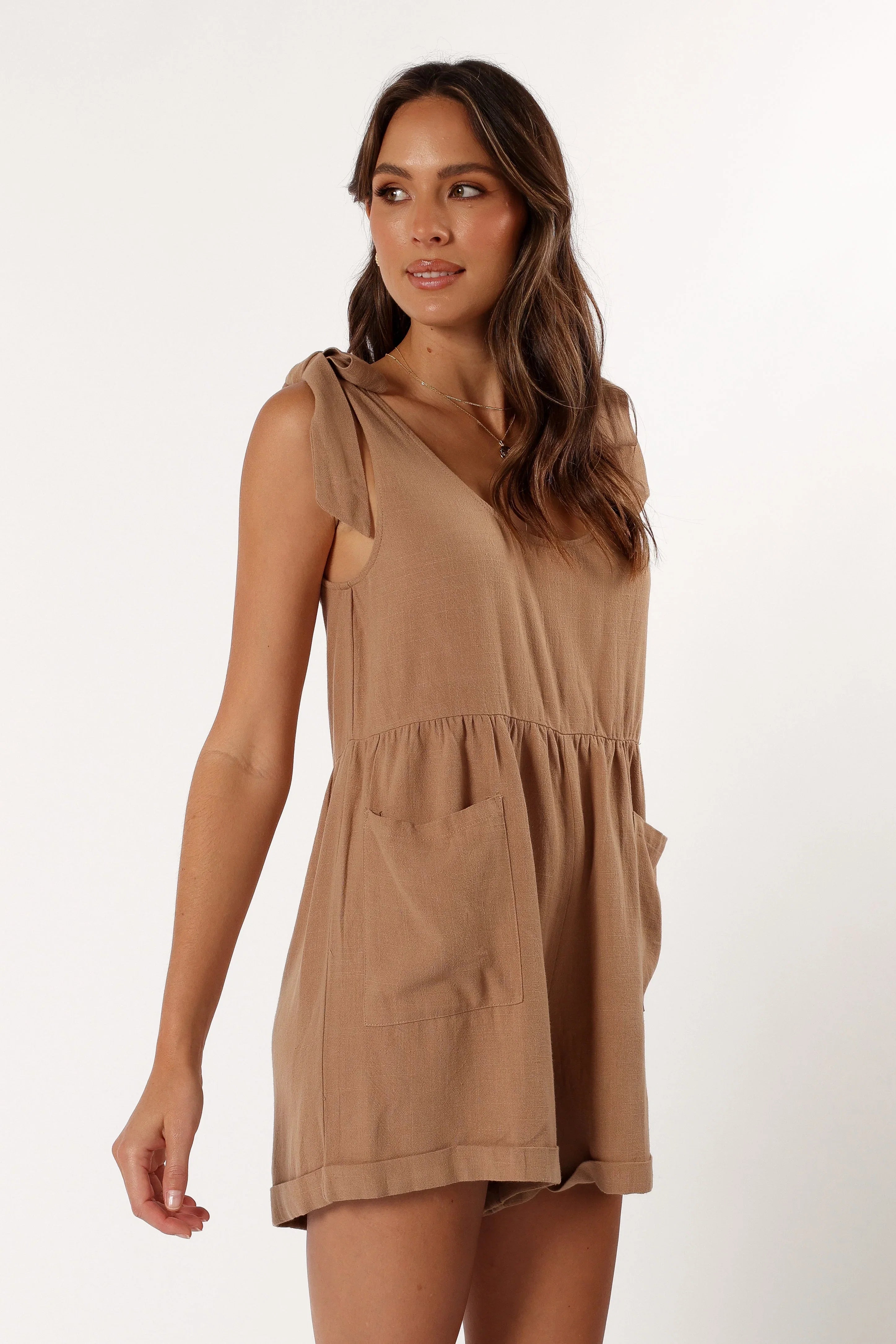 Lindy Romper Mocha