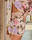 Daylight Elegance Abstract Knit Shorts