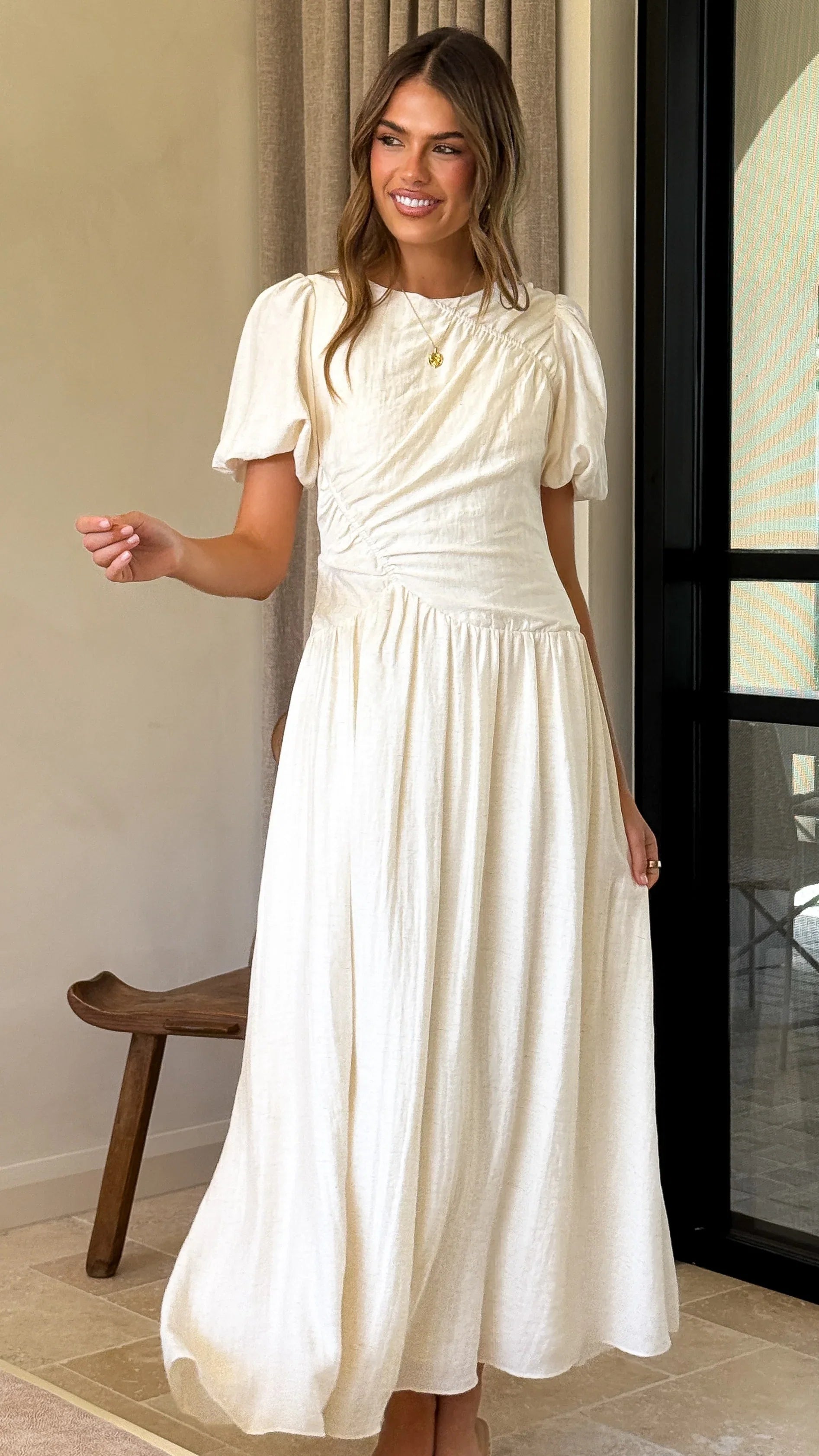 Merilia Maxi Dress Cream