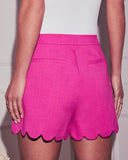 Giselle Scallop Hem Shorts