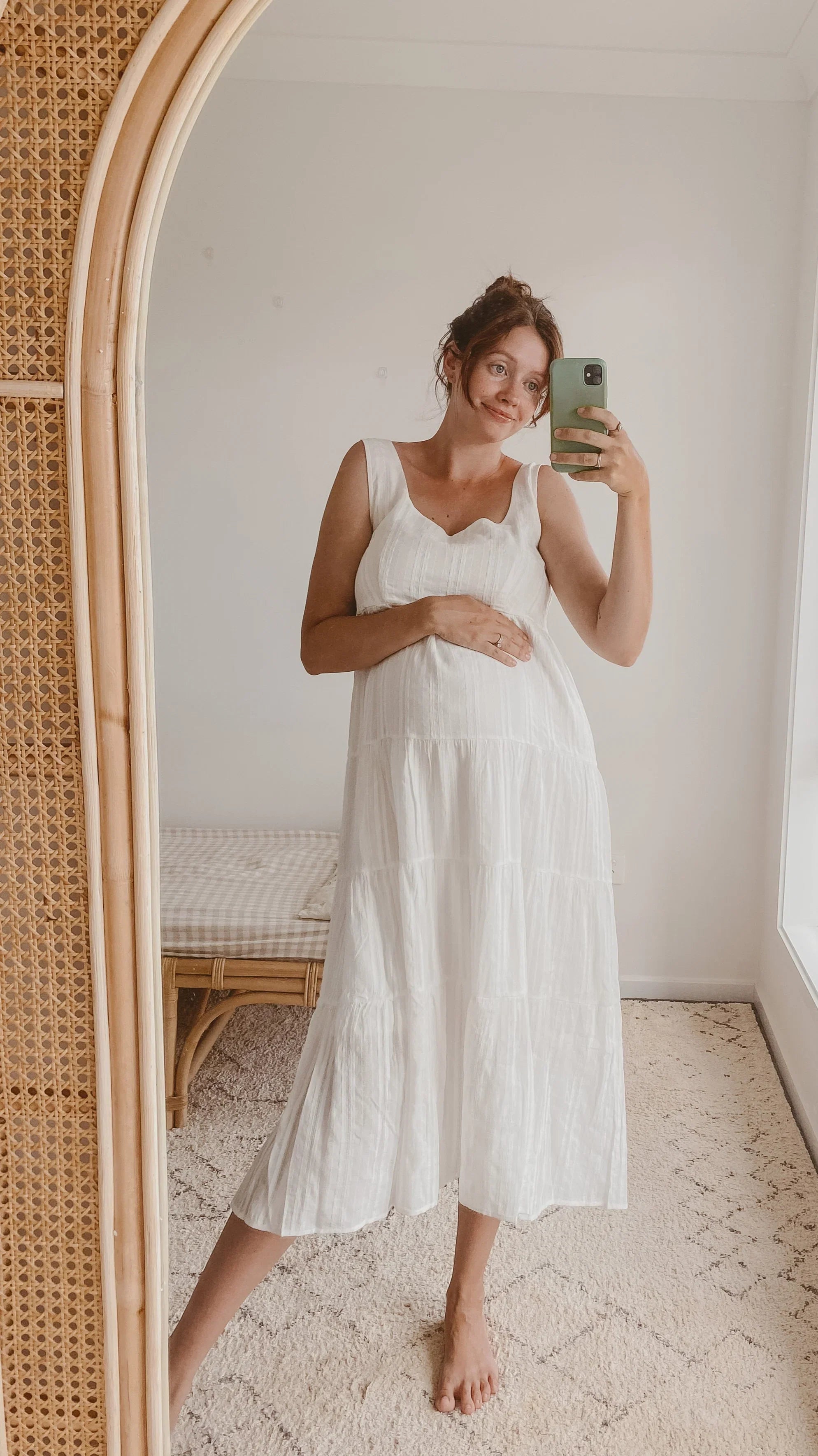 Liza Midi Dress White