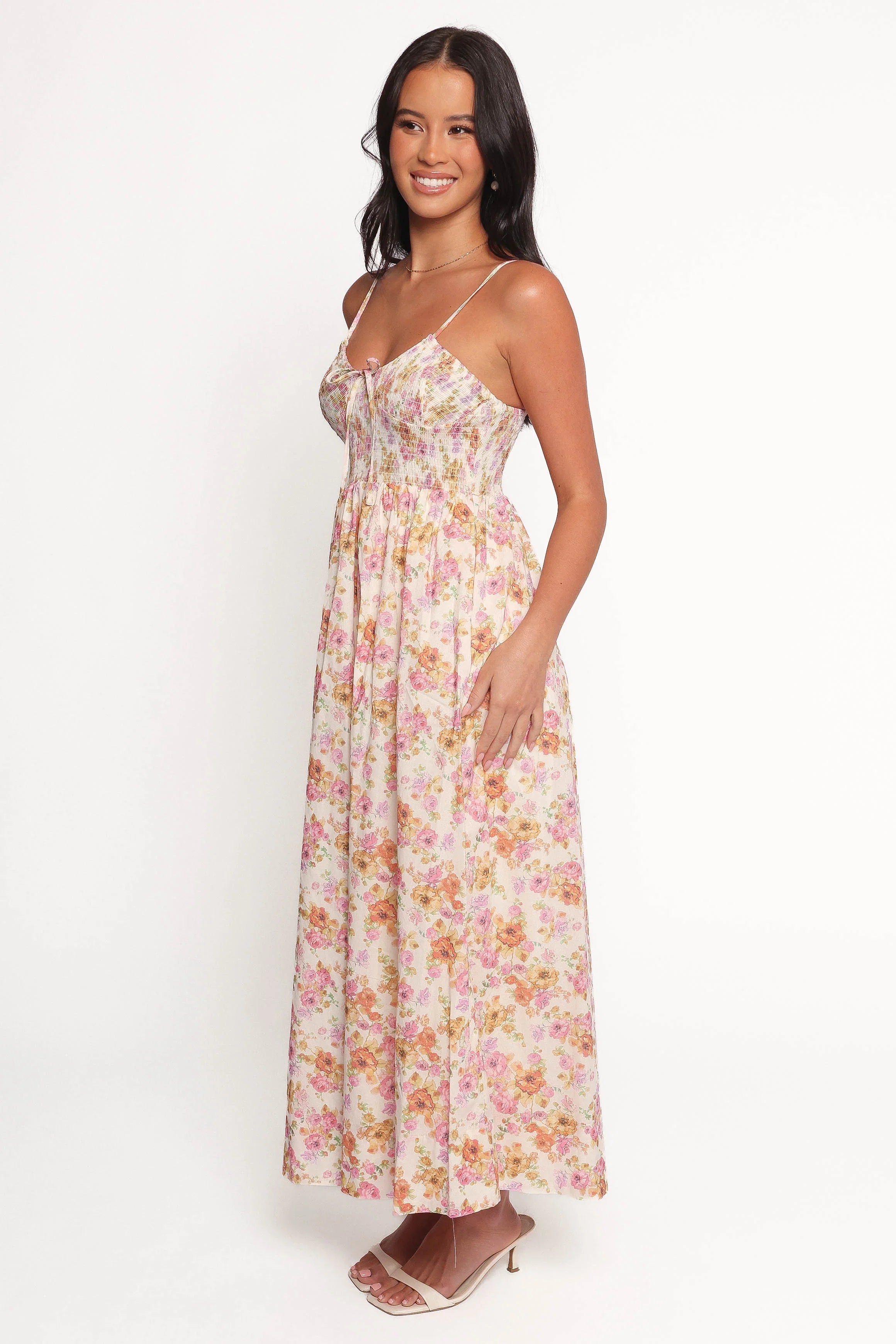 Salaca Maxi Dress Pink Orange