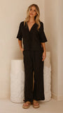 Lexi Linen Pants Black