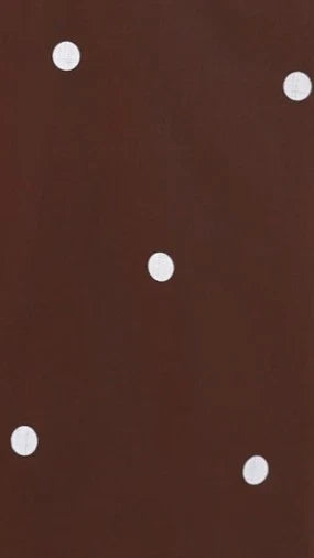 Nasira One Shoulder Maxi Dress Chocolate White Polka Dot