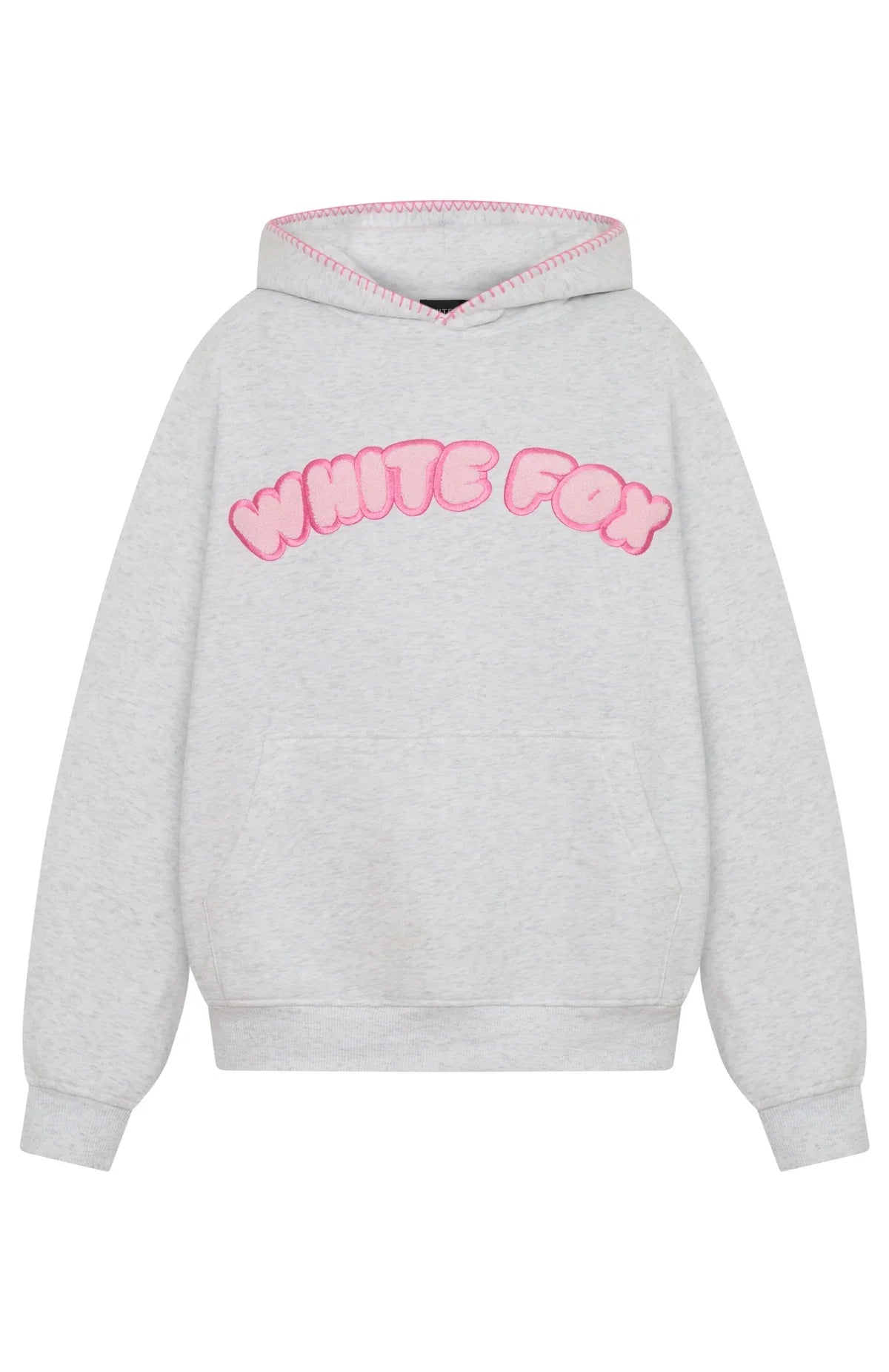 Vol 1 Front Graphic Oversized Hoodie Grey Marle