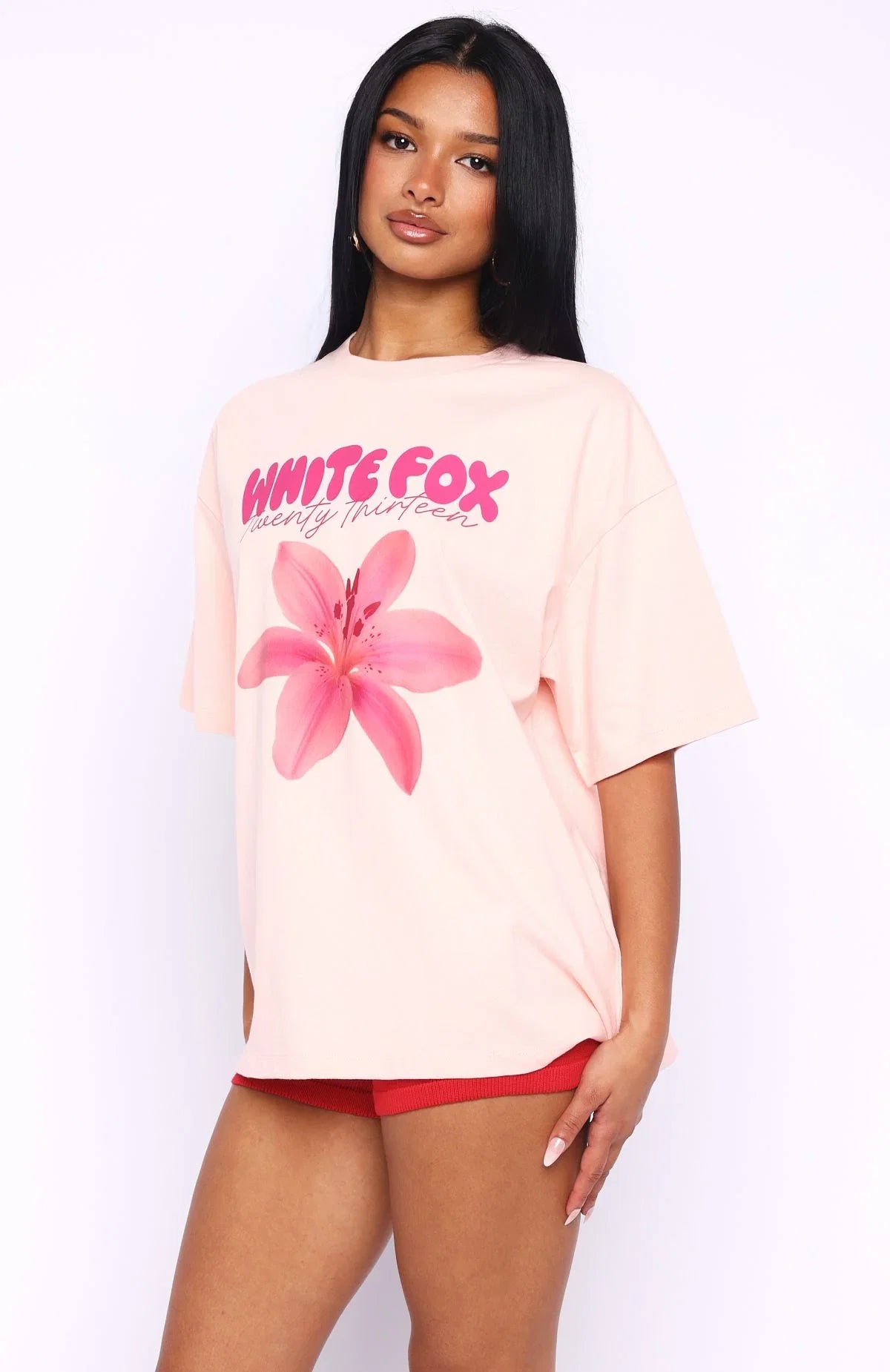 Got That Glow Oversized Tee Peach