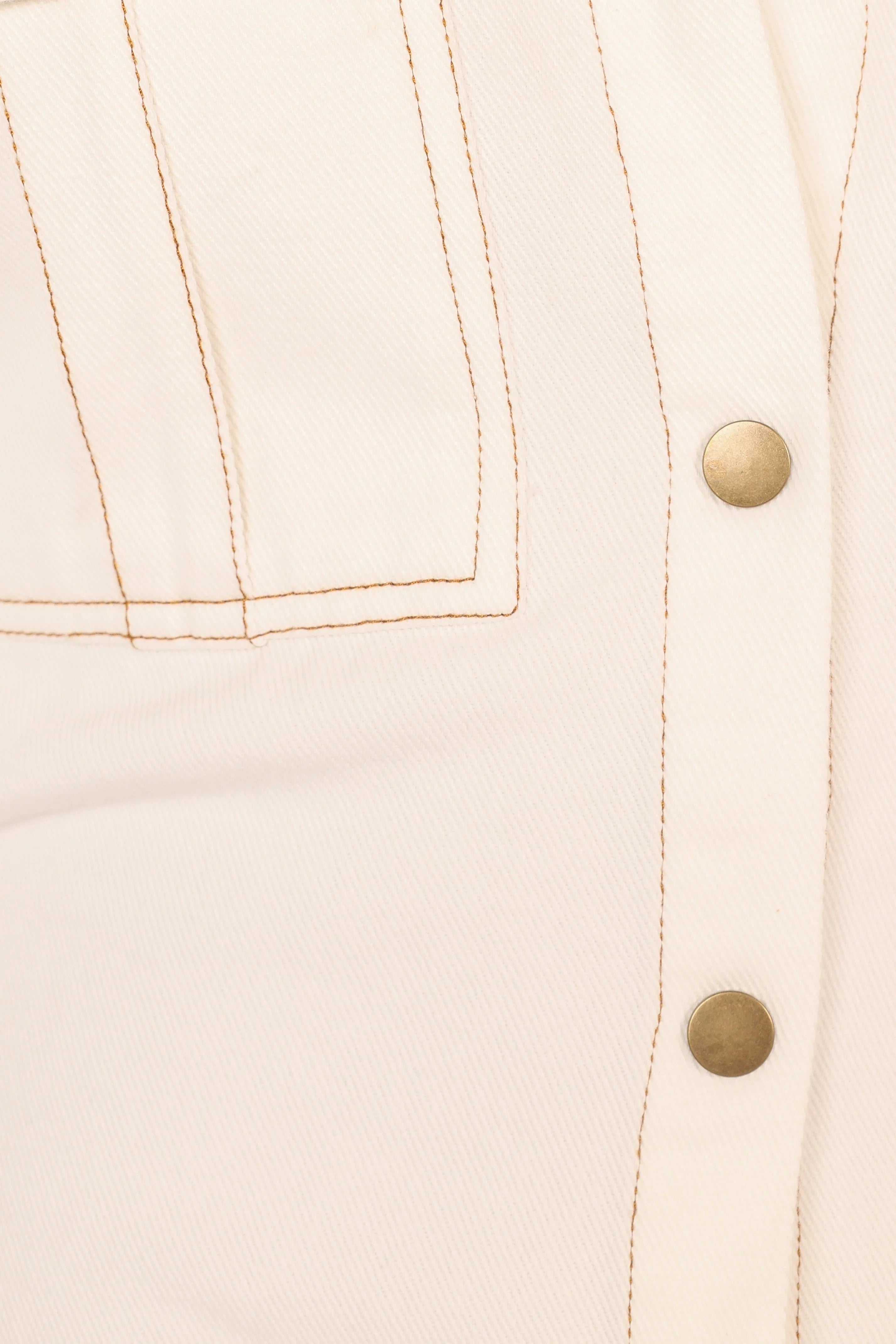 Hailey Denim Mini Dress White Denim