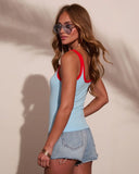 Adinah Contrast Trim Tank Top
