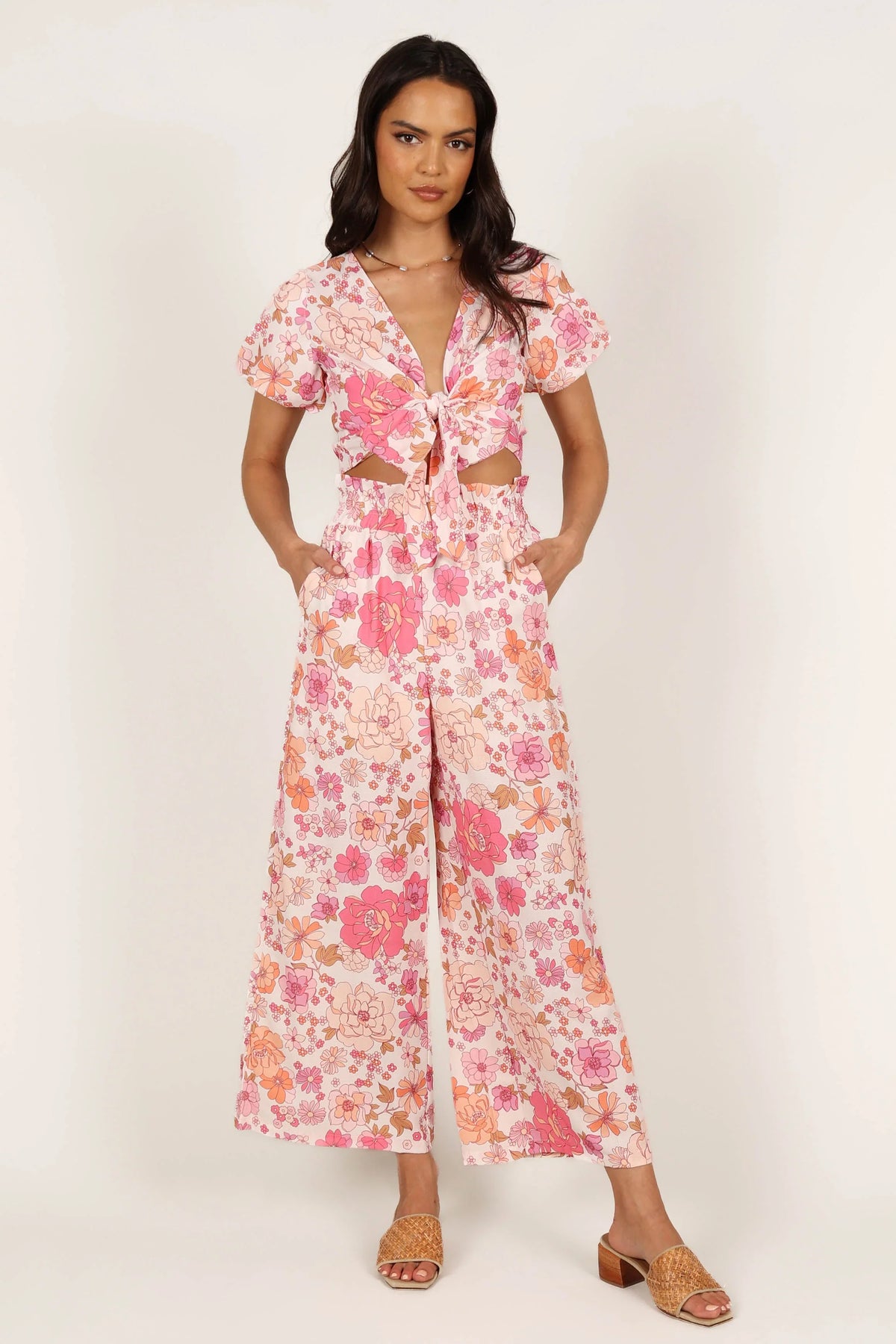 Matilda Top Pant Set Pink Floral