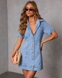 Slow Weekend Denim Mini Dress