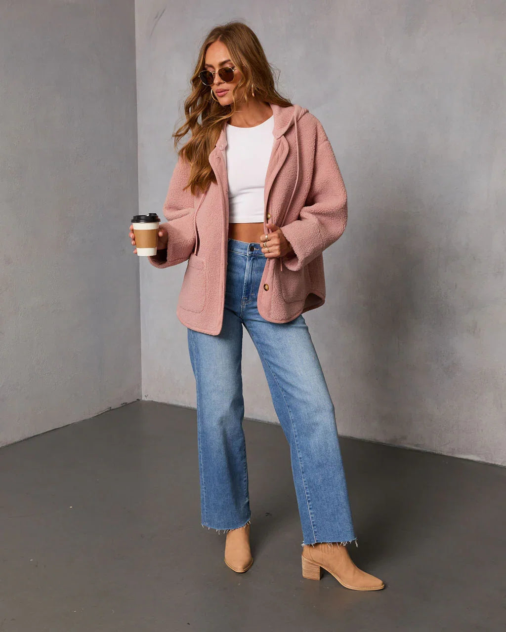 Fremont Sherpa Drawstring Hood Jacket