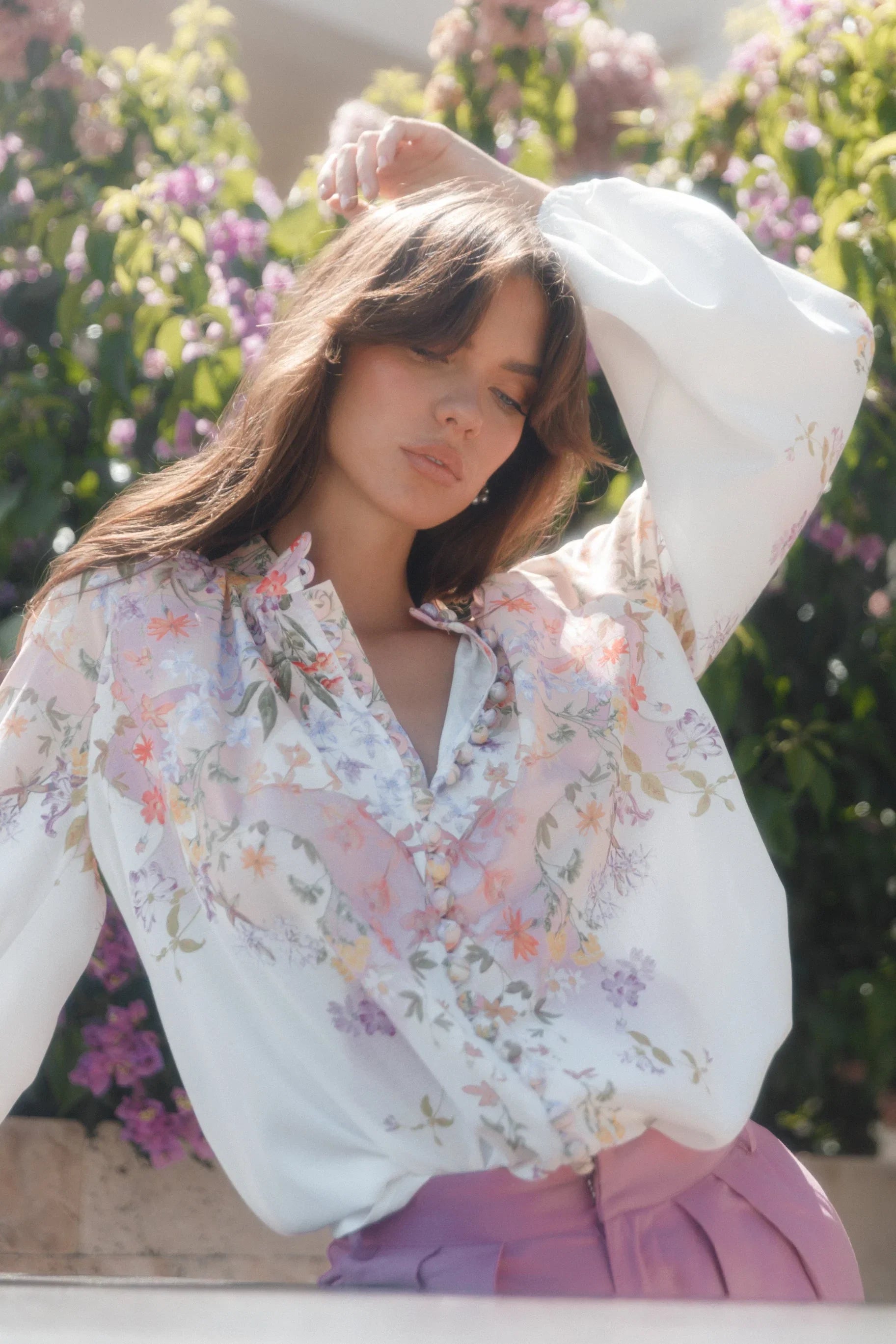Tiarna Shirt White Floral