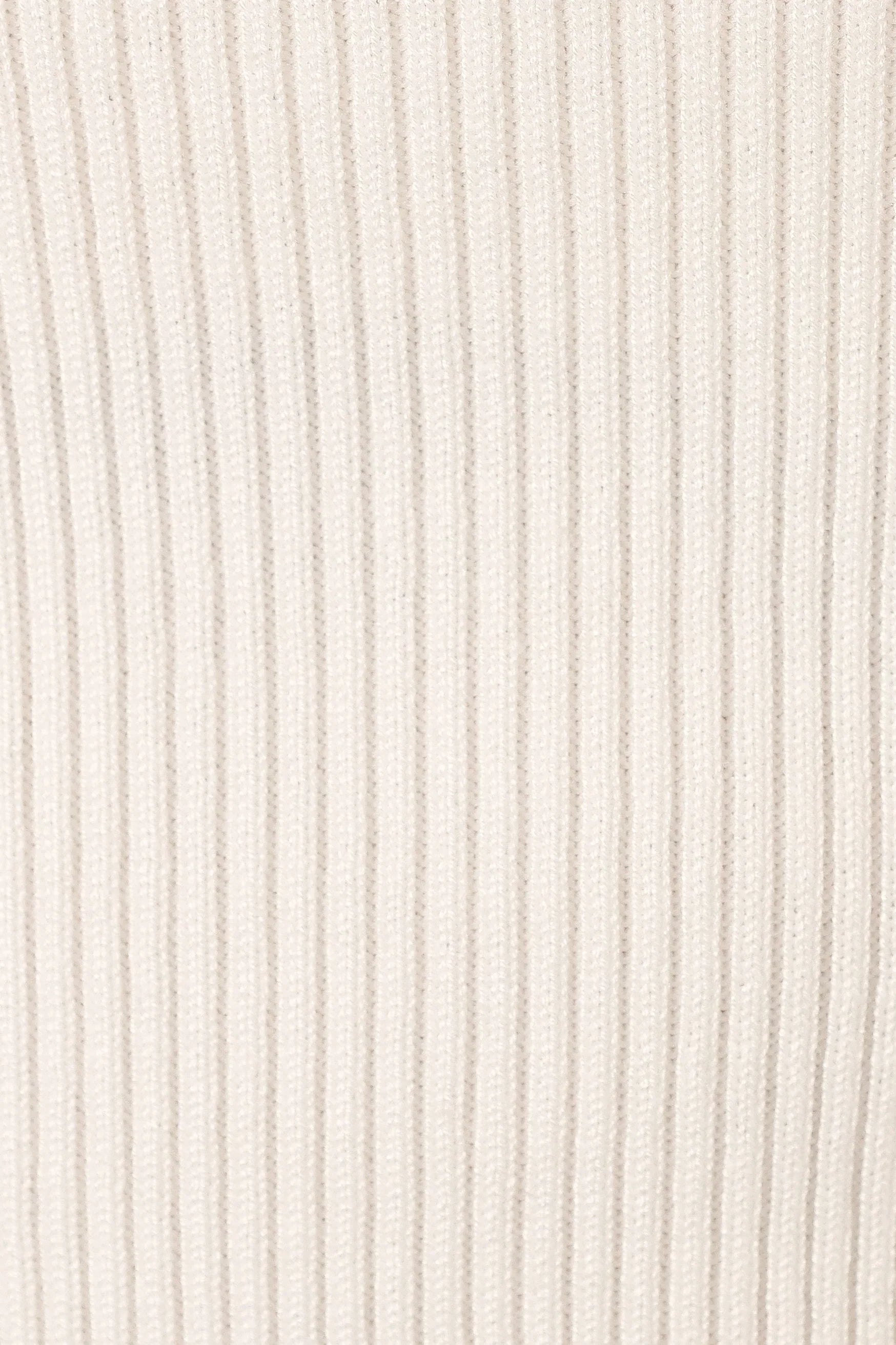 Tammy Ribbed Knit Top White