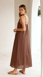 Aspen Maxi Dress Chocolate