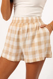 Jemmy Shorts Beige Check