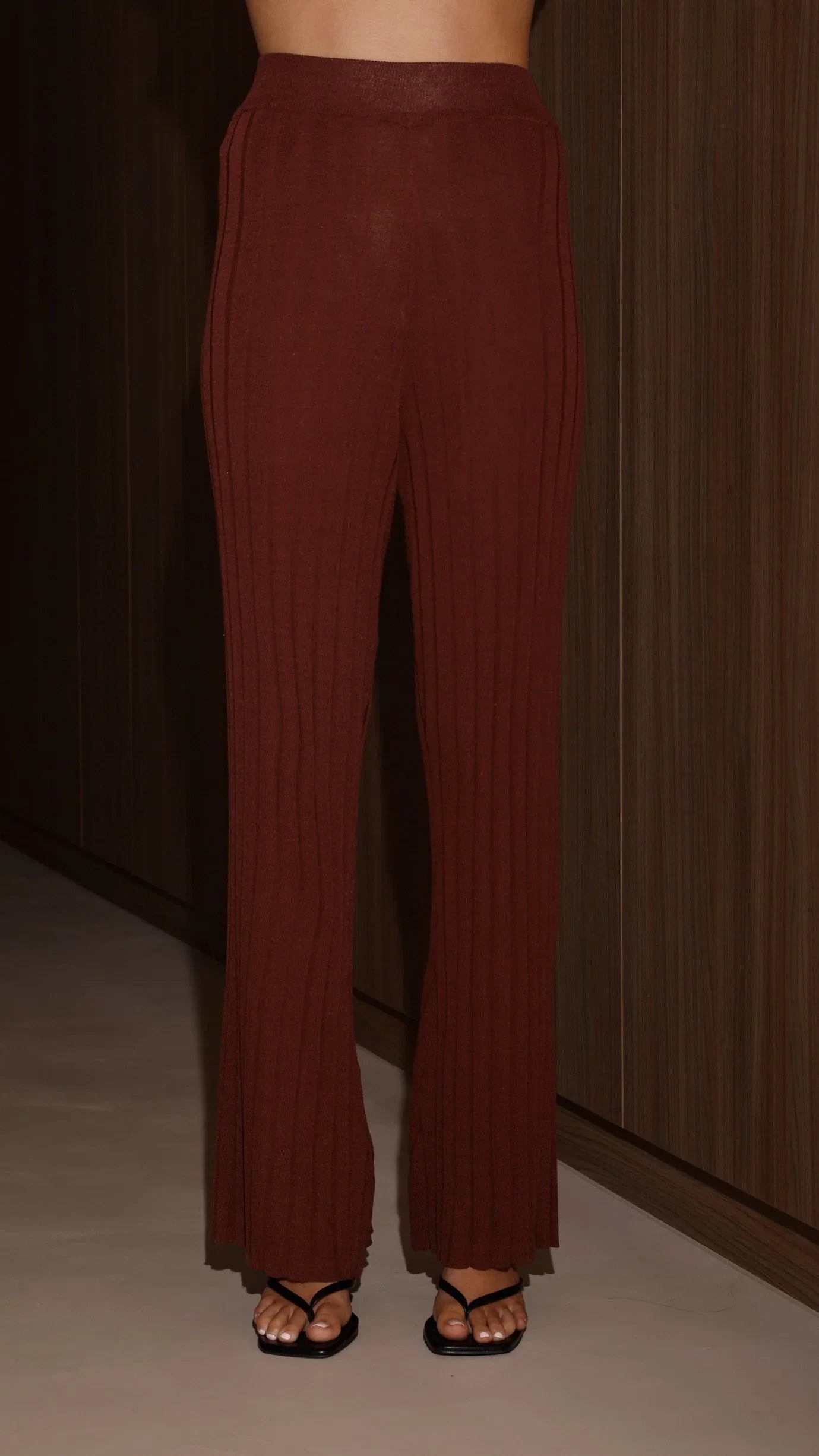 Megan Knit Pants Chocolate