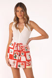 Keely Mini Skirt Cherry