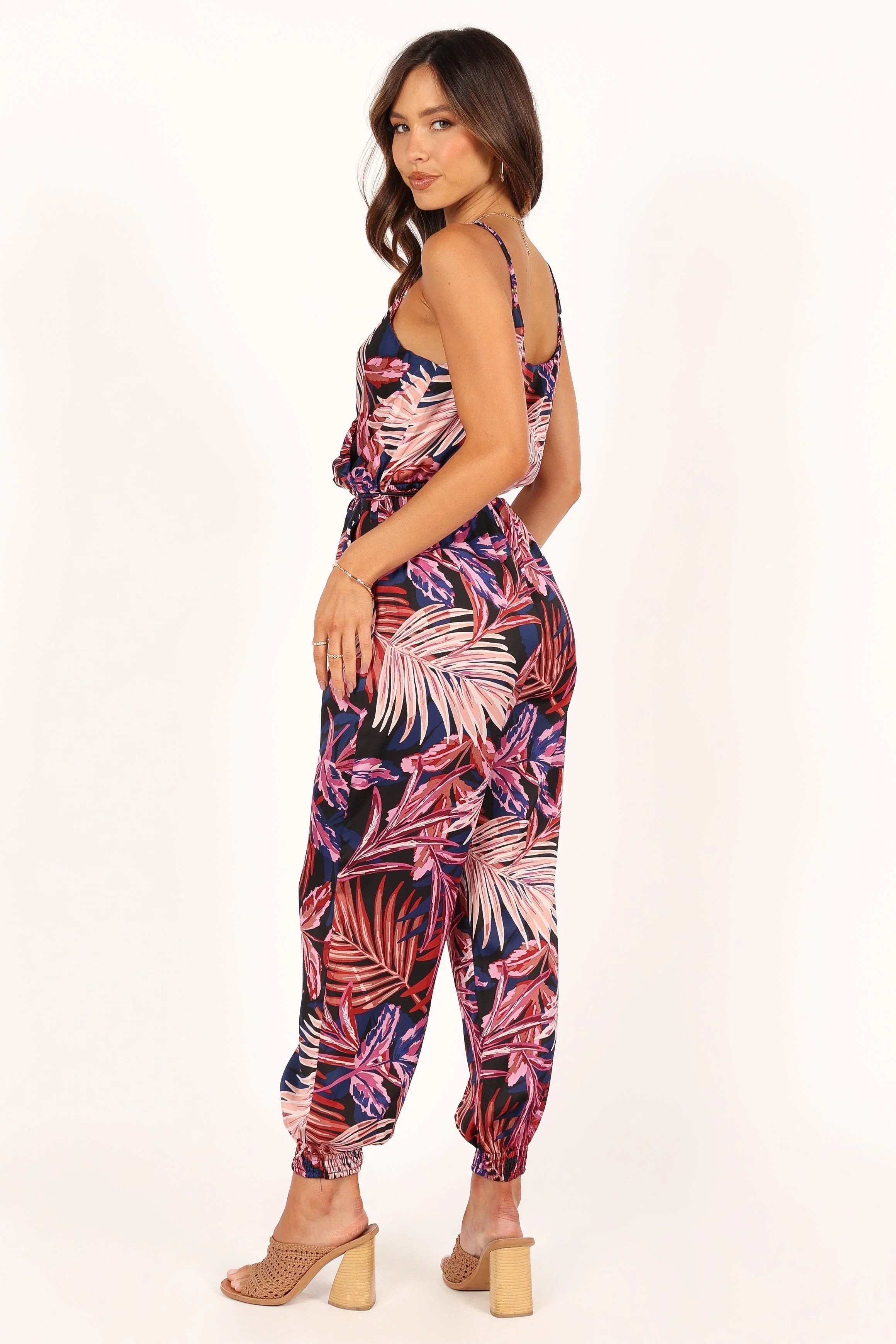 Praiano Jumpsuit Palm Print