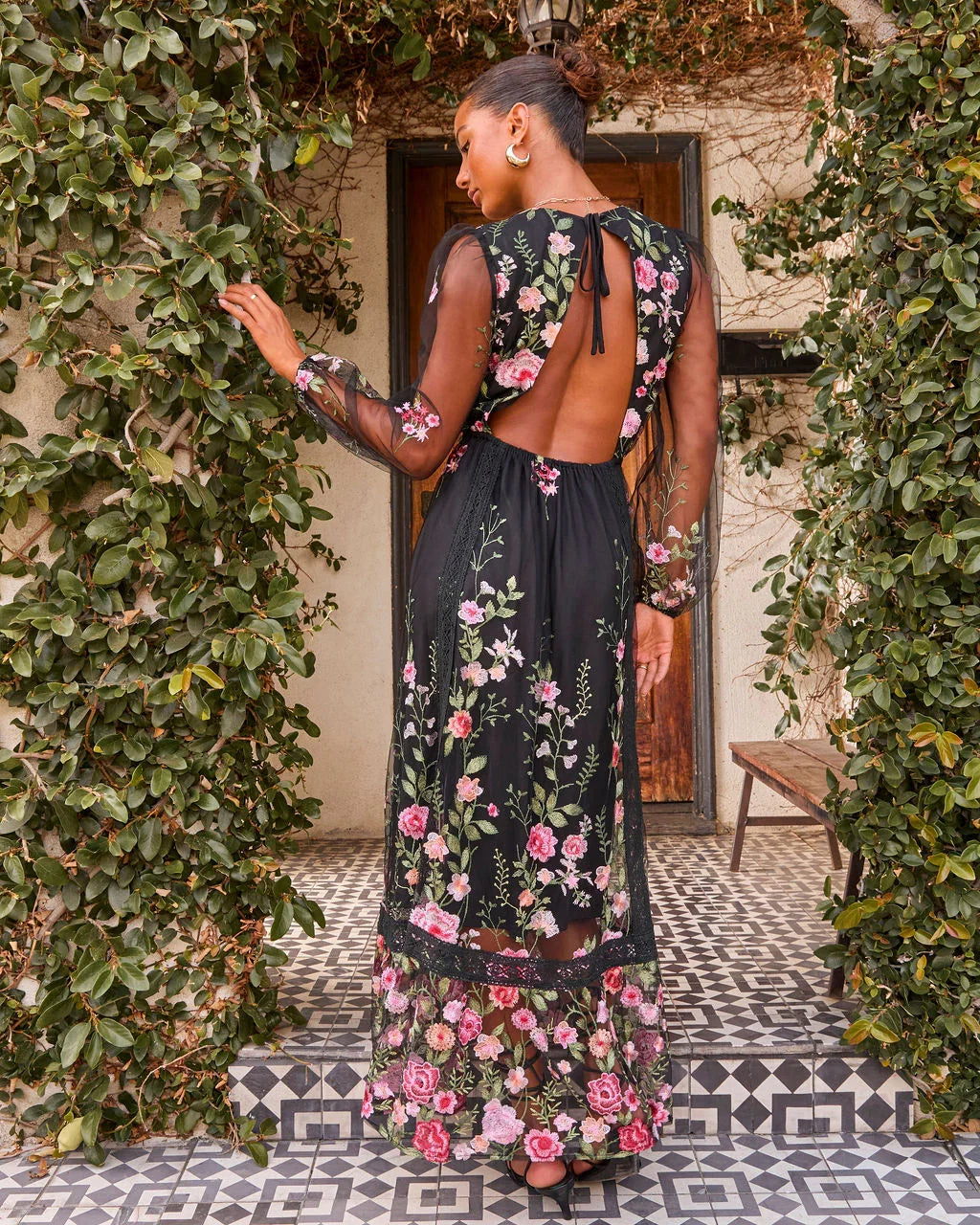 Beloved Bloom Embroidered Floral Maxi Dress
