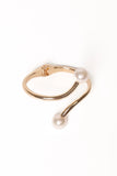 Petra Cuff Gold Pearl