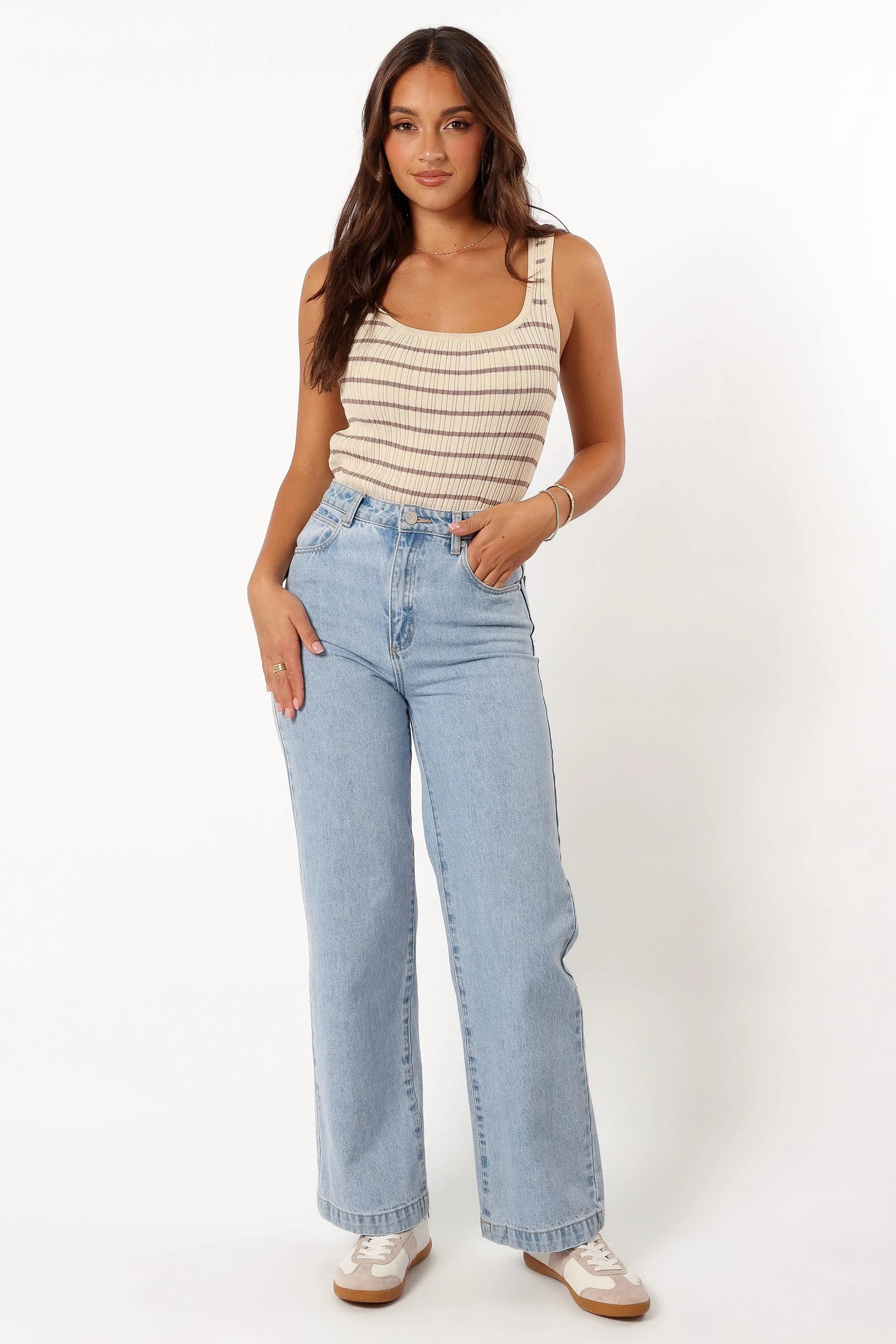 Milla Knit Top Cream Mocha