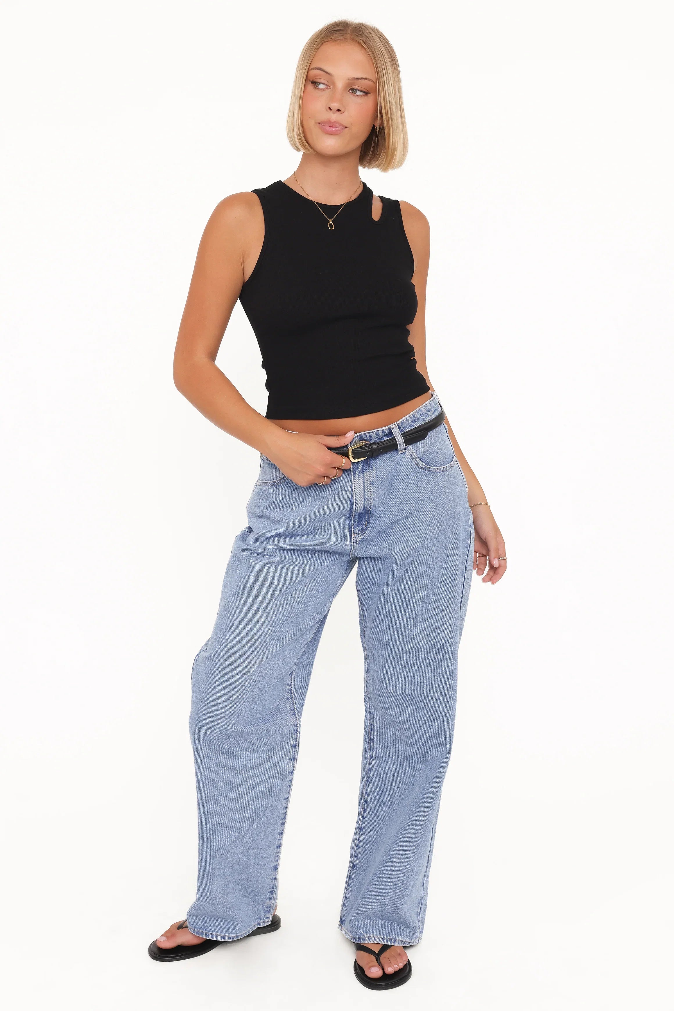 Elira Cut Out Tank Black