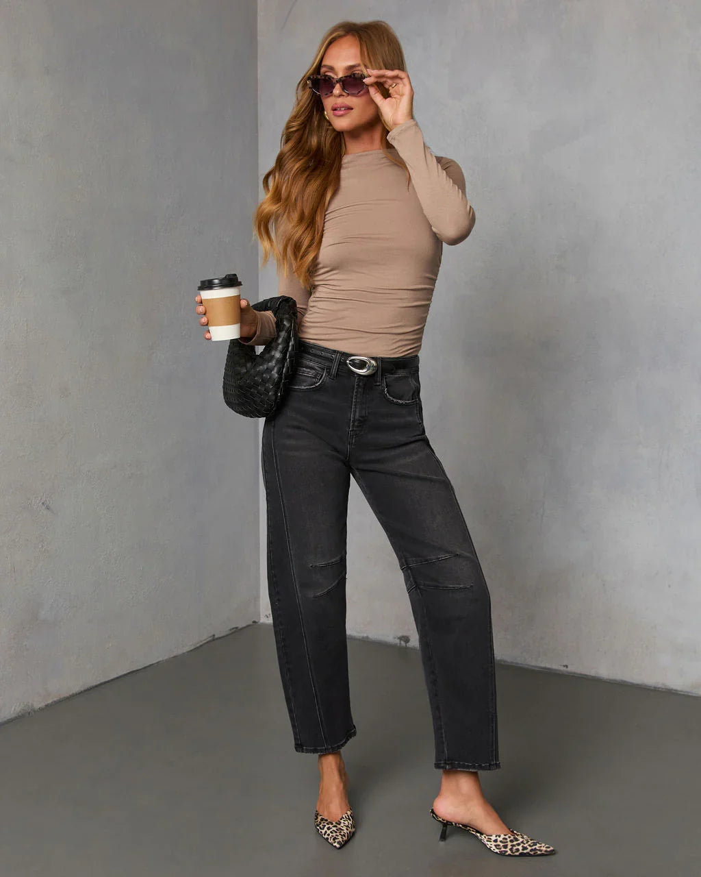 Dylan Long Sleeve Mock Neck Top