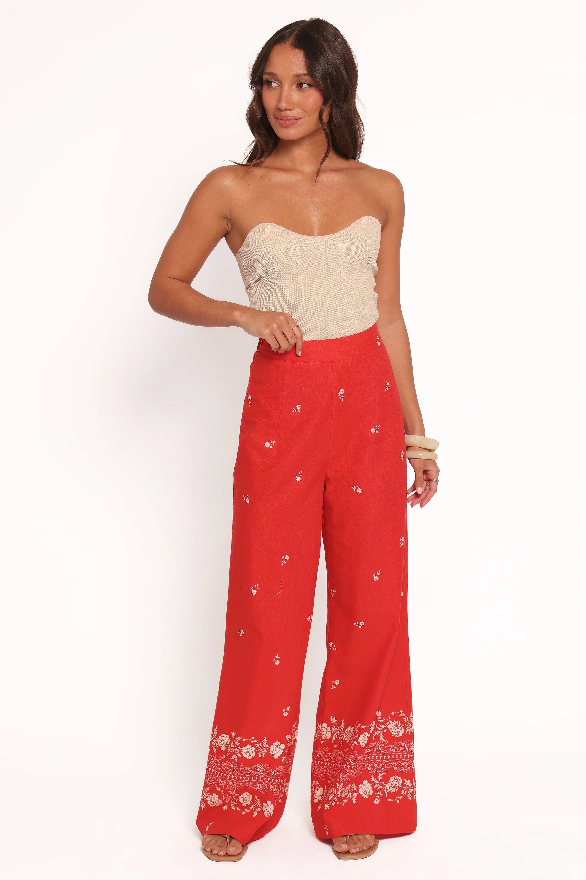 Ilara Pant Red Floral
