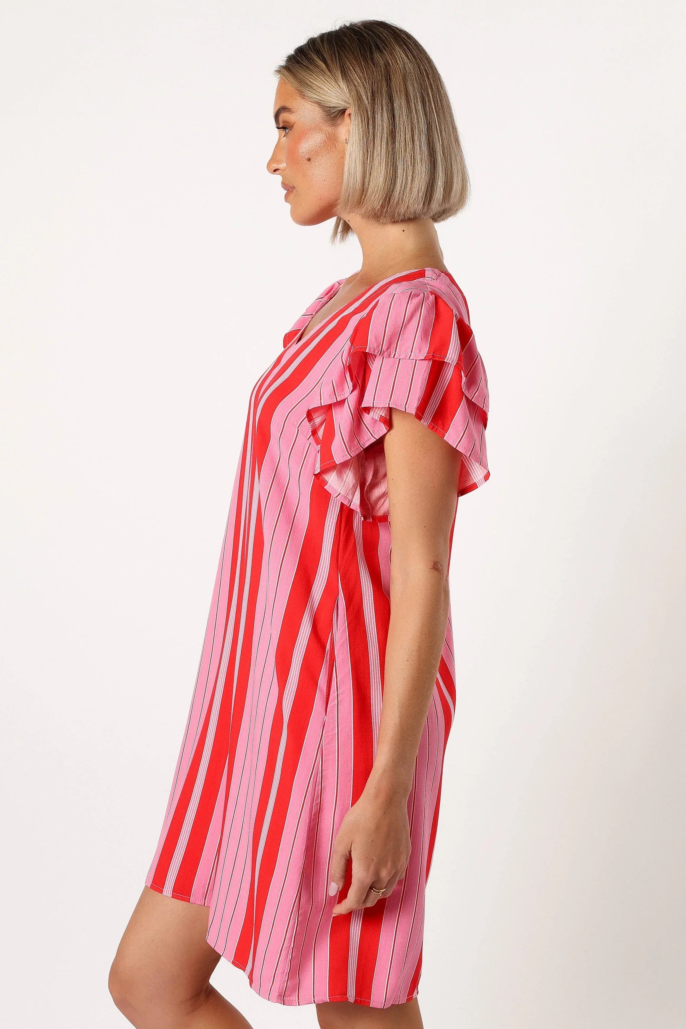 Amara Mini Dress Pink Stripe