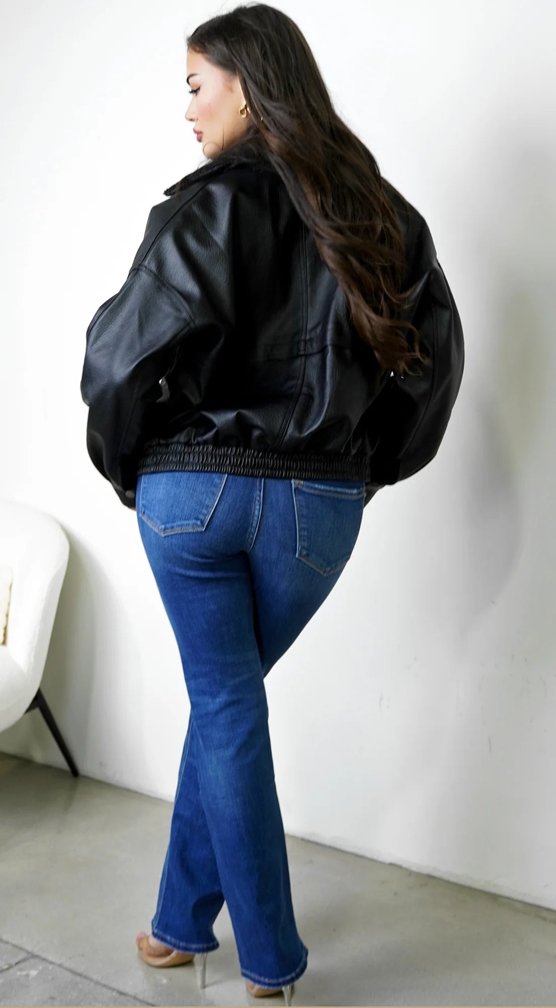 Rylin Mid Rise Bootcut Jeans Blue